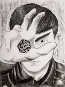 Art by William Bullock, &ldquo;Eye of the Beholder&rdquo;, Charcoal